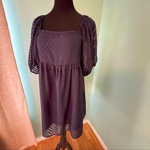 Amazon navy blue babydoll dress